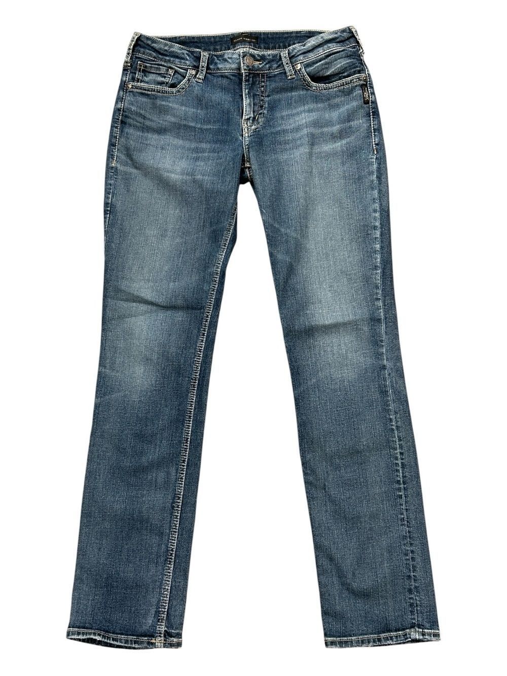 Silver Suki Straight Jeans Long
